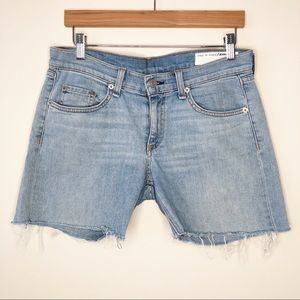 Rag & Bone Classic Boyfriend Cutoff Denim Shorts Wiley 27